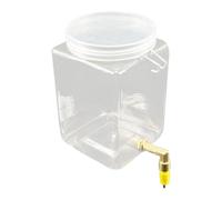 Ronyme Distributeur d'eau Automatique pour Oiseaux, mangeoire Suspendue, Contenant de 650 ML pour caracoles, calopsittes, perruches, Poulets, pinsons, Bec Verseur en Plastique