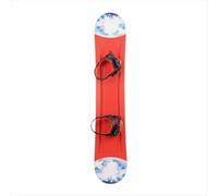 Ronyme Enfant Snowboard Planche de Neige Surf des Neiges Board avec Attaches Ajustables et Corps Renforcé en Polyéthylène , Rouge , Modèle Adolescent avec Fixations Réglables Et Planche Épaissie