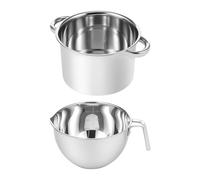 Ronyme Ensemble de Bain-Marie en INOX 304 pour Chocolat, Fondoir à Chocolat avec Bec et Poignée Amovible, Casserole Double, pour Pâtisserie Maison et Création de Bougies, 2 Pièces