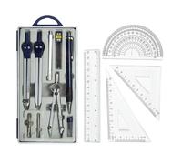 Ronyme Ensemble de géométrie, équerres, outils de dessin, rapporteur de mathématiques pour ingénieur, fournitures de classe d'architecture, Style A