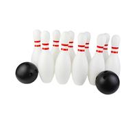 Ronyme Ensemble de quilles pour Enfants, Jeu de fête, Jouets de Bowling en Plein air, 10 quilles et 2 Boules pour se Rassembler, 30cm