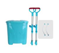 Ronyme Épandeur d'engrais granulaire à Dos 25 L, léger, pour pelouse, Jardin, économie de 'œuvre, Utilisation agricole, Outil de fertilisation, Style B