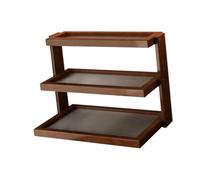 Ronyme Étagère de Rangement pour Tasses à Café, Présentoir à Tasses en Acrylique, Porte-Gobelets 3 Étages, Présentoir Rétro pour Condiments, Objets de Collection, Cupcakes, Cuisine