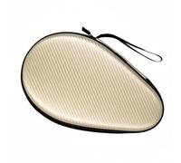 Ronyme Étui de Raquette de Tennis de Table Pochette Racket Protection EVA Organisation Compartiment Convient pour Transport Entraînement Club Rangement Maison, Light Gold Straw Mat