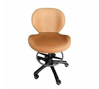 Ronyme Fauteuil Médical Pivotant Chaise de Bureau Siège de Soins Tabouret Réglable en Hauteur en Similicuir avec Dossier et, Noir, Chaise De Bureau Ergonomique