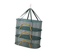 Ronyme Filet de séchage Suspendu, séchoir Pliable, Multifonctionnel, léger, pour Plantes, Panier Sec pour thé, crevettes, Poisson, Nourriture, Fleurs, Trois Couches