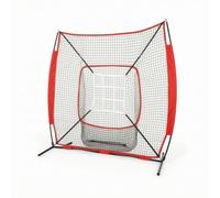 Ronyme Filet d'Entraînement Baseball Filet Cage Rebondisseur Cible de Frappe avec Support pour Tee et Sac de Transport Inclus Stabilité Renforcée avec Quatre