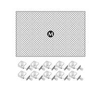 Ronyme Filets de Protection pour Aquarium, Filet Anti-Saut, Installation Simple, Couverture de Réservoir, 80x106cm 10 Pinces