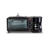 Ronyme Four Tranches Grille- Four Multifonction avec Machine à Café Intégrée en Acier Inoxydable pour Comptoir Cuisine Cuisson et Infusion