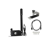 Ronyme Frein à Main de Course Simracing Frein à Main USB Pédale Contrôleur Jeu PC Réglable Sensibilité Aluminium Alliage Connexion Directe sans Pilote Modes, Frein À Main Avec Support