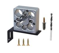 Ronyme Gabarit de fabrication de goujons en alliage d'aluminium, perceuse électrique, fraiseuse, outils de travail du bois pour les passionnés de, 1 Pièce avec Foret