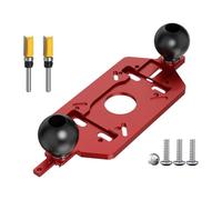 Ronyme Gabarit de Fraisage pour Défonceuse, Outil de Découpe pour Armoires, Planche à Retourner et Modèle de Coupe, Plaque de Base de La Poignée