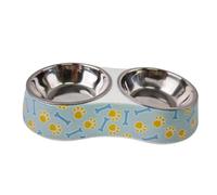 Ronyme Gamelle Double pour Animaux de Compagnie, gamelle pour Nourriture et Eau pour Chats, pour Hamster, Chiot, Petit, Moyen et Grand Chat, Chaton, S