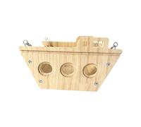 Ronyme Hamac en Bois pour Chinchilla, Cage à Hamster, balançoire, Jouet, Accessoires pour Cage, Berceau, balançoire pour Hamster Nain