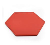 Ronyme Hexagonal Tapis d'Équilibre Coussin d'Agilité Plaque d'Entraînement Maintien Sécurisé sur Sols Variés pour Exercices de Coordination Travail de Rythme, Red