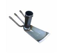 Ronyme Houe Désherbage Enfant Houe Sarcleuse Binette Cultivateur en Acier Manganèse Résistant à la Flexion avec Construction Unifiée et Prise Ergonomique , Tête Simple 3-Dents