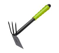 Ronyme Houe et Cultivateur 2 en 1 Râteau Robuste pour Le Durcissement des Massifs de Fleurs