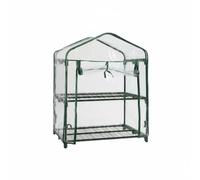 Ronyme Housse de Serre Portable Fabriquée en PVC Transparent Protège Plantes Bâche Léger Abri Jardin Convient à la Multiplication Fleurs Cultures Extérieures Terrasse , 2 Étages