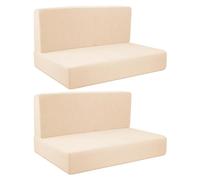 Ronyme Housses de siège de Camping-Car, 4 pièces, Housses de Coussin de Camping-Car, faciles à Installer, lavables, Respirantes, élastiques, Protection de, Beige