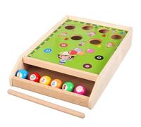 Ronyme Jeu de Billard pour Enfants Jouet Éducatif Table Compacte Mini Billard Jeu de Cible Jeu Social en Bois Résistant pour Œil Main et Reconnaissance des