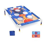 Ronyme Jeu de Lancer d'Anneaux Enfants Planche Surélevée Cibles à Points Anneaux Grands et Petits Sac de Transport Structure Stable Convient aux Cour Plage Camping, Style to 2