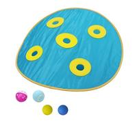 Ronyme Jouet de Chasse pour Chat à Rouler dans Une Pochette, Exercice Amusant pour Garder Les Chats Actifs, Jeu de dans Un Tapis pour la Famille, Bleu