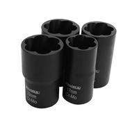 Ronyme Kit de démontage de boulons et de boulons, 6 douilles, extracteur de et de endommagés, extracteur d'écrous multifonctionnel pour vis