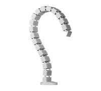 Ronyme Kit de gestion de câbles Vertèbres, chemin de câbles, facile à installer, gaine de câble flexible pour colonne vertébrale, tube de filetage de fil, Blanc