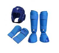 Ronyme Kit Protection Karaté Protège-Tête Réglable Ensemble D'équipement Karaté Protège-Tibias Confortable Équipement Sparring Gants