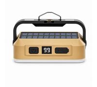 Ronyme Lampe Rechargeable Portable Camping avec Blanche Diffuse Reglable et Ecran Utilisation en Plein Air, Ambre, Style to 1
