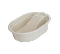 Ronyme Lavabo à plateau de lavage, outil pratique, peu encombrant, avec plateau de lavage intégré, pour buanderie, dortoir, maison, Blanc