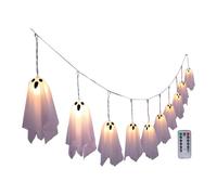 Ronyme LED Halloween 8 Modes, réutilisable, éclairage intérieur et extérieur, bannière Suspendue pour pelouse, Patio, Portail