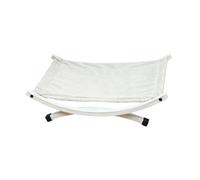 Ronyme Lit Suspendu surélevé pour Animaux de Compagnie avec Cadre métallique au Sol - Hamac Moderne pour Chat - Lit surélevé pour Chats, Petits Chiens et, Vert