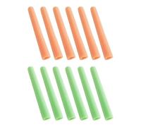 Ronyme Lot de 12 Manchons en Mousse pour poteaux de Trampoline, Tubes en Mousse Anti-Collision, Housses de Protection pour Jardin, intérieur et extérieur, Vert et Orange