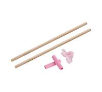 Ronyme Lot de 2 Barres de en Bois pour Redresser Le Dos, pour Exercices de Correction de Posture, pour la Danse, la Musculation et la Sculpture, 70cm