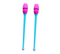 Ronyme Lot de 2 bâtons de Gymnastique connectables pour la Danse Rythmique et Artistique, bâtons d'entraînement pour Les Exercices de Twirling, Longueur, Style D