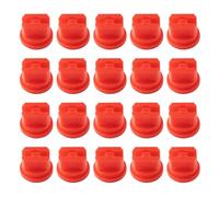 Ronyme Lot de 20 Embouts de Buses pour pulvérisateurs agricoles, Plats, légers et en Forme d'éventail (110°), pour la pulvérisation à Dos avec, Rouge