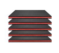 Ronyme Lot de 5 inserts en mousse pour boîte à outils, amovibles, découpables, faciles à utiliser, pour le rangement de miniatures sur table, Longueur 50cm