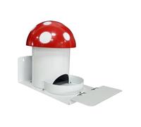 Ronyme Mangeoire à écureuils Multifonction en Forme de Champignon, Grande capacité, en Fer, légère, pour Maison d'écureuil, pour Cadeau, Jardin