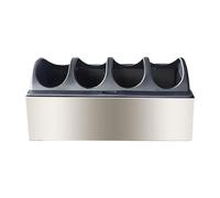 Ronyme Mangeoire pour volailles, Distributeur d'aliments pour Poussins, en Acier Inoxydable, Multi-Trous, pour oies, Canards, 20cmx10cm