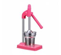Ronyme Manuel Extracteur Jus Presseur Citron Corps Acier 304 Coupe Amovible Entretien Simple Convient à Boissons Fraîches Domicile Kiosque Vente, Rose