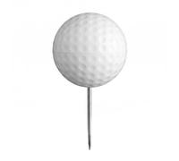 Ronyme Marqueur de Départ de Golf Repère de Tee Balise Balle Piquet Terrain avec Surface Texturée et Base d'Insertion Robuste en Acier Inoxydable Maintien, Blanc