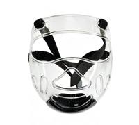 Ronyme Masque de Protection Faciale Arts Martiaux Casque Visage Visière Protège-Nez Protège-Bouche en PC Transparent Coussinets aux Sangles Ajustables Adapté, Petit pour 110-165cm De Hauteur