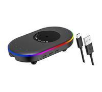 Ronyme Mice Jiggler, Un déplace-Souris Robuste, léger, Stable et Pratique, Portable pour Maintenir l'ordinateur allumé et Silencieux pour Le télétravail, Noir