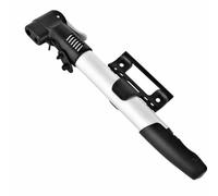 Ronyme Mini Pompe à Ballon Pompe à Main Gonfleur à Vélo Compresseur Manuel Pompe Portable en Alliage d'Aluminium avec Double Valve et Tête Droite Adaptée aux Déplacements Entraînements Loisirs 28cm