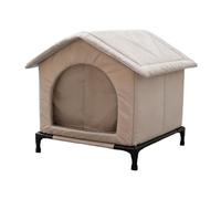 Ronyme Niche d'extérieur pour Chat, Chaude et isolée, Coupe-Vent, idéale pour l'hiver. Abri pour Chats errants avec Pieds surélevés, pour Jardin ou, M