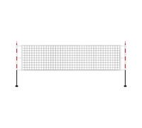 Ronyme Nylon Volleyball Net Volley Ball Net Practice Net Netball Netting Standard avec Sac de Transport pour Les Jeux Park Training Beach