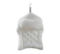 Ronyme Oreiller de bain, respirant, portable, doux, épais, appui-tête, ventouses puissantes pour baignoire, salle de bain, baignoire de trempage