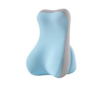 Ronyme Oreiller triangulaire en mousse à mémoire de forme pour lit, position allongée, massage, design ergonomique confortable pour dormir sur le côté, lire, Bleu