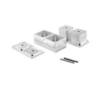 Ronyme Outil de Moulage d'appâts à Double Trou, Robuste, Facile à Utiliser, Fait Main, léger, Accessoire de pêche, Machine à appâts, CarrÉ